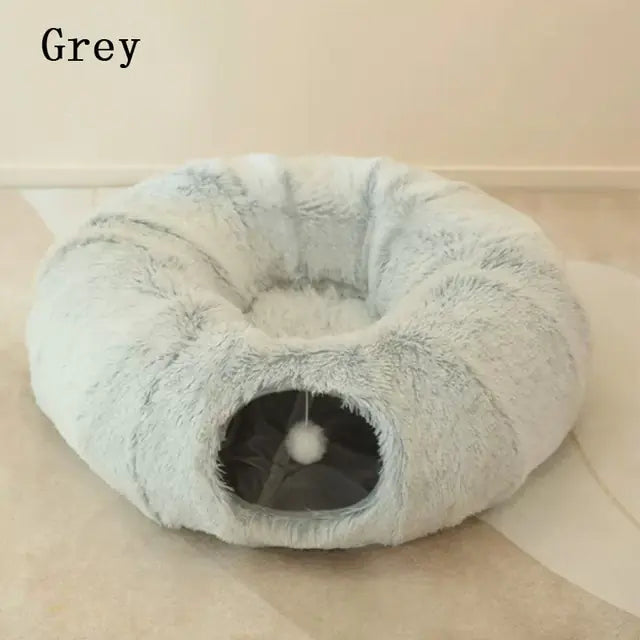 2 in 1 Round Tunnel Cat Beds